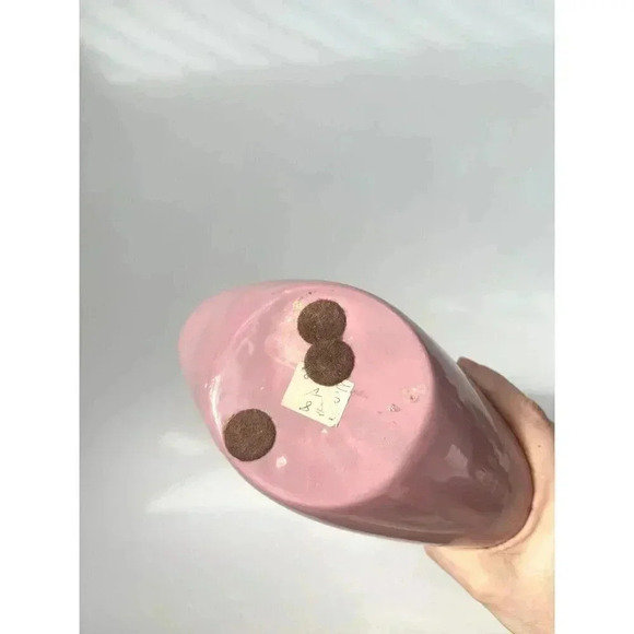 Vintage Midcentury Soft Pink / Mauve Royal Haeger Ceramic Cut Out Vase - Picture 5 of 10